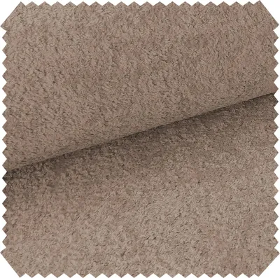 Produktbild von novely® MONIQUE Samtweicher Bouclé-Velours-Stoff, Schwer Entzündbar Meterware 1lfm - Farbe: 21 Hellbraun