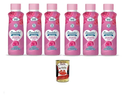 Produktbild von Coccolatevi Profumatore per bucato e casa Rosa Ametista 250 ml, Wäsche- und Raumduft 6x250ml + Italian Gourmet polpa 400gr