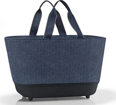 Obrázok produktu pre Reisenthel Shoppingbasket, Einkaufswagen, Schwarz, Blau, Polyester, 100 % recyklovaný polyester prémiovej kvality, 22 l, 280 mm