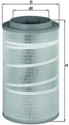 Produktbild von Luftfilter MAHLE LX 1457 für GINAF X-Series Filtereinsatz