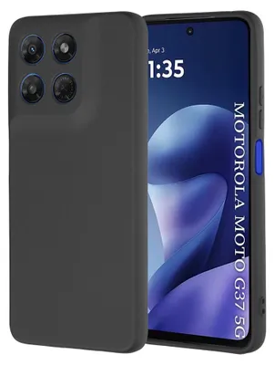 Produktbild von Techsuit – SoftFlex-Hülle für Motorola Moto G37 / G37 Power / G47 – schwarz