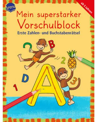 Obrázek produktu pro Mein superstarker Vorschulblock. Erste Zahlen- und Buchstabenrätsel