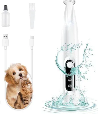 Obrázek produktu pro Tiché nůžky na srst zvířat s LED osvětlením pro psy a kočky