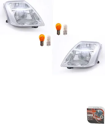 Zdjęcie produktu dla Reflektory + żarówki Osram Night Breaker Laser, pasujące do Citroen C2, produkcja od 09/03. Zestaw: LR 0000620870, 00006204ZW, 96422811, 6204ZW, 620870, 0000620670, 00006205. John's