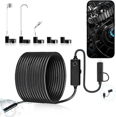 Image de Endoscope pour iPhone - Caméra d'inspection - Étanche - Caméra HD - Haut de gamme