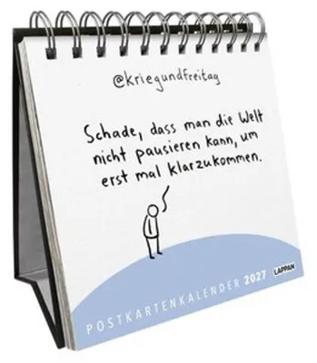 Obrázok produktu pre kriegundfreitag: Postkartenkalender 2027