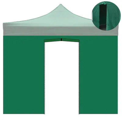 Immagine prodotto di Telo di Ricambio Laterale per Gazebo Pieghevole 3x2m Impermeabile con Porta Avvolgibile Verde