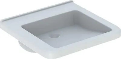 Produktbild von Geberit Waschtisch Square RENOVA COMFORT barrierefrei, ohne Hahnloch, ohne Überlauf 550 x 525 mm weiß