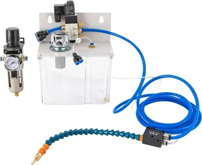 Produktbild von 3 l Kühlmittelpumpe - Sprühpumpe für Nebelschmierung - Für Drehbank & Fräse - Metallschneiden & Gravieren - Druckluftbetrieben - CNC-Kühlung & Schmierung