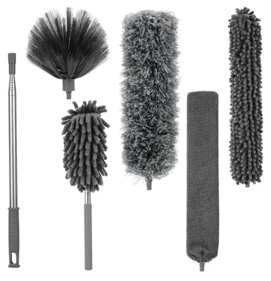 Teleskop-Staubwedel-Set, 6-teilig, ausziehbar bis 245 cm