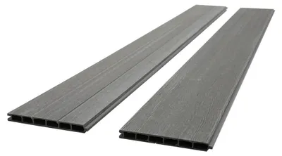 Produktbild von WPC Ersatzpaneel für Sichtschutzzaun Sichtschutz V2 grau, H 170 cm