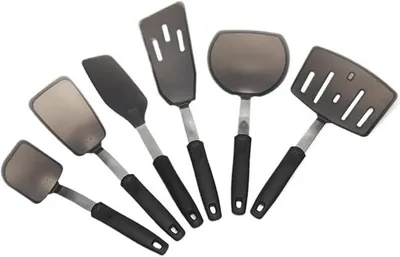 Imagen del producto de Juego de espátulas antiadherentes y resistentes a los arañazos, herramientas de cocina multifunción
