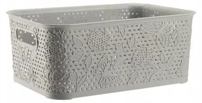 Image de Galicja Fancy Panier Plastique Rangement 15L Gris