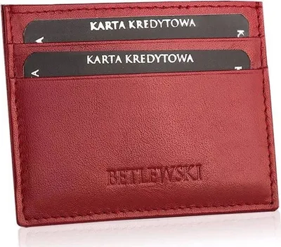 Zdjęcie produktu dla Skórzane Etui Karty Dokumenty Skóra Betlewski Małe