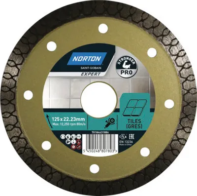 Produktbild von Norton Expert Diamantscheibe Pro Ceramic Gres Ø 125x22.23 mm