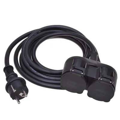 Produktbild von Verlängerungskabel Outdoor 3 Meter mit 2 Steckdosen