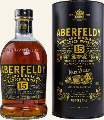Produktbild von Aberfeldy Napa Valley 15 Years + Box 700ml 43% Vol.