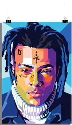 Produktbild von XXXTentacion Poster - Musik-Ikone Poster - Rapper Poster - Pop Art Poster - 61x91cm - Perfekt zum Einrahmen
