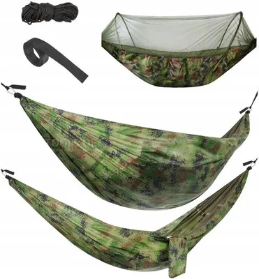 Obrázok produktu pre Gardlov 10149 Turistická hojdacia sieť Santiago Army 260x140cm Sieť