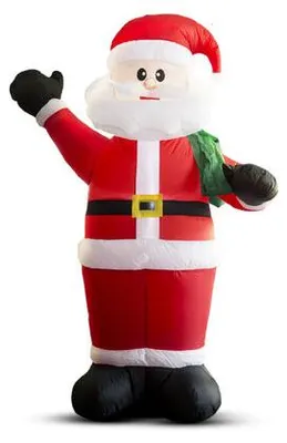 Obrázek produktu pro Nafukovací Santa Claus – výška 180 cm – krytí IP44 – 2 LED světla – napájení ze sítě