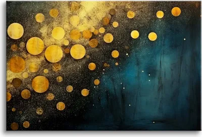 Obrázek produktu pro Plátno nástěnný obraz do obývacího pokoje žlutá abstrakce 80x120cm