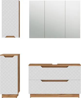 Immagine prodotto di Set di mobili da bagno Vicco Lotta Bianco 4 parti, Model 59394