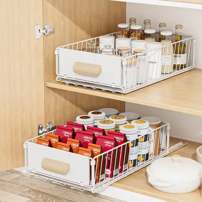 Teleskopschublade 24x40x10 cm, ausziehbar, Küchenorganizer, ohne Bohren
