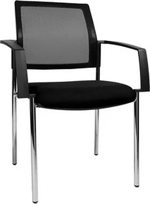 Produktbild von Besucherstuhl BtoB 10 Netz 2er Set schwarz