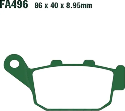 Immagine prodotto di Pastiglie freno posteriore per Suzuki GSX 250 RZA ABS, anni di produzione 2017-2021, pastiglie EBC - Nuove