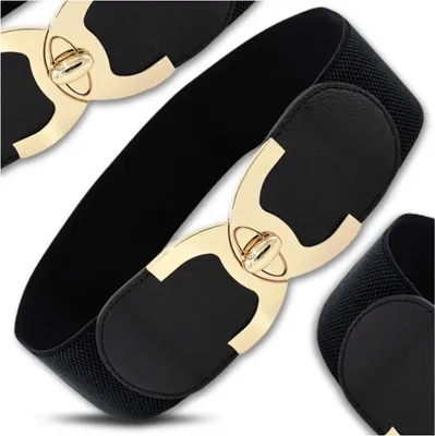 Immagine prodotto di Cintura elastica da donna J&W Blackk Nero Taglia unica