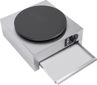 Produktbild von Elektrischer Crêpe-Maker, einstellbare Temperatur, große Heizfläche, silber