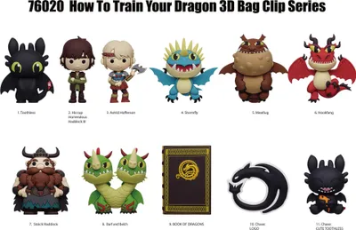 Zdjęcie produktu dla Jak wytresować smoka 3D PVC-Taschenanhänger 2025 Movie Display (24)