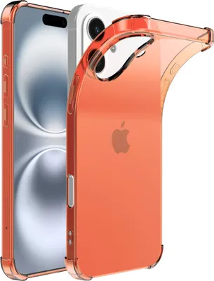 Image de Coque Smartphonica pour iPhone 16
  Coque silicone transparente anti-chocs avec bord anti-chocs - Dos anti-chocs
  Coque de protection - Rouge