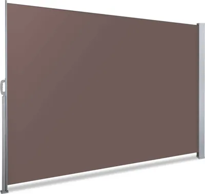 Immagine prodotto di Tenda da sole laterale estensibile VOUNOT, protezione dalla vista, 180 x 300 cm, tenda a rullo laterale per balconi e terrazze, marrone