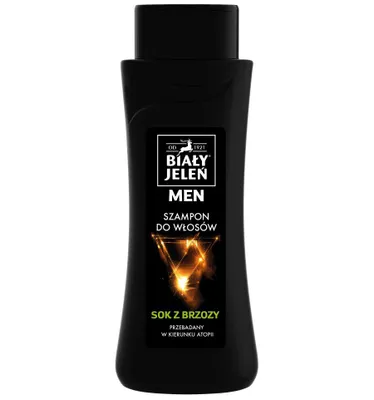Immagine prodotto di WHITE JELEC Shampoo ipoallergenico lenitivo per capelli da uomo tonificante alla linfa di betulla 300ml