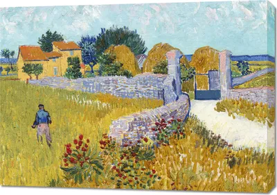 Immagine prodotto di Quadro 100x70 cm Fattoria in Provenza, Van Gogh Vintage