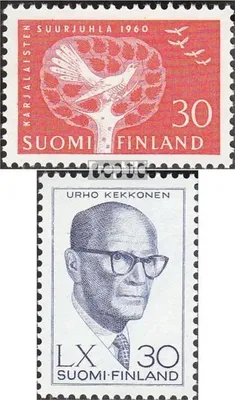 Produktbild von Briefmarken Finnland 1960 Mi 521,524 (kompl.Ausg.) postfrisch Sondermarken