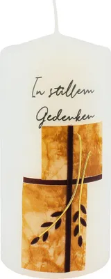 Produktbild von Trauerkerze "In stillem Gedenken" 150 x Ø 70 mm mit Klarsichtkarton