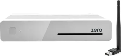 Produktbild von VU+ Plus Zero E2 Linux HD Sat Receiver Weiß 1x DVB-S2 Tuner + 150Mbit Wlan Stick