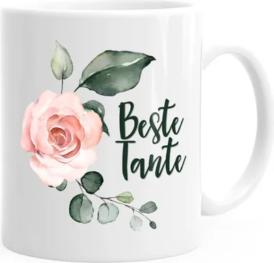 Produktbild von Kaffee-Tasse Beste Tante Geschenk Geschenk-Tasse MoonWorks® weiß unisize