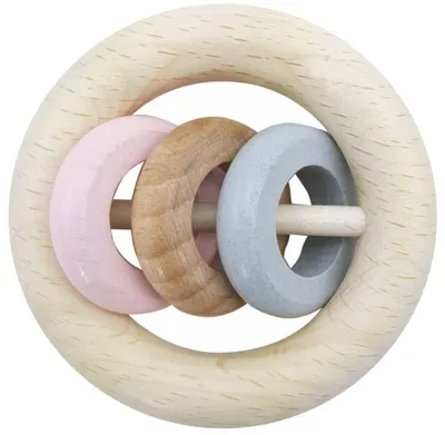 Image de Hess Hochet trois anneaux rose