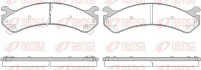 Produktbild von REMSA 0756.02 Bremsbeläge Satz Vorne Bremsklötze für HUMMER H2 SUV