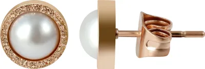 Produktbild von Akzent Edelstahl Ohrstecker, IP Roségold, roségoldfarbig