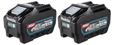 Zdjęcie produktu dla Akumulator Makita 2x BL 4050 F 40 V maks. 5,0 Ah / 5000 mAh Li-Ion XGT ( 2x 191L47-8 ) IP64 ze wskaźnikiem poziomu naładowania