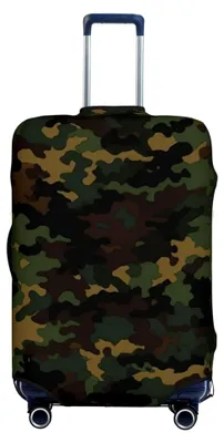 Produktbild von Gepäckschutz mit Camouflage-Muster, waschbar und dehnbar, passend für 45,7 - 81,3 cm, Schwarz, XL