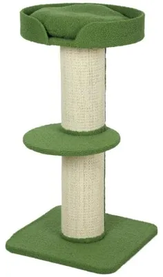 Produktbild von Katzenbaum 45x 45 x 91cm Spielbaum mit Katzenbett Plattform Wolle Grün
