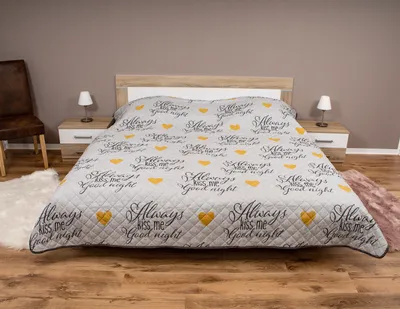 Produktbild von heimtexland ® Bettüberwurf Tagesdecke Steppdecke 220x240 Landhaus Deko Bettdecke Schlafzimmer Plaid Gesteppt Typ456 Always