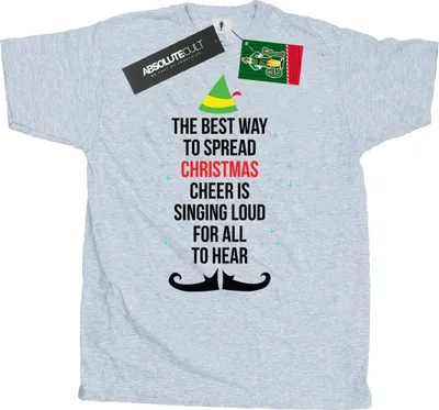 Produktbild von Elf - "Christmas Cheer" T-Shirt für Herren BI23821 (M) (Grau)