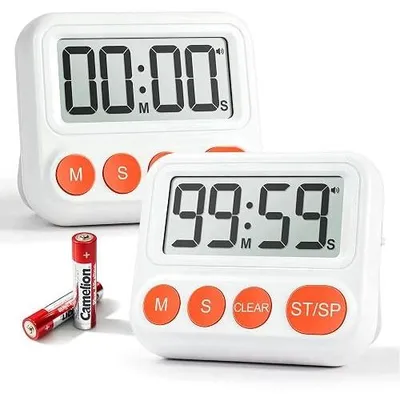 Zdjęcie produktu dla Timer cyfrowy dla dzieci duży LCD 99 min gotowanie nauka magnetyczny