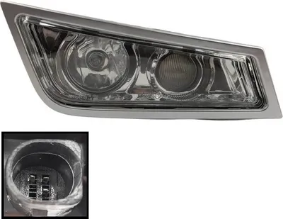 Produktbild von Nebelscheinwerfer mit Fernlicht rechts Volvo FH 3, FM 9/ 11/ 13, OE 21297913, 21297917 | 2008-2013, mit Rahmen